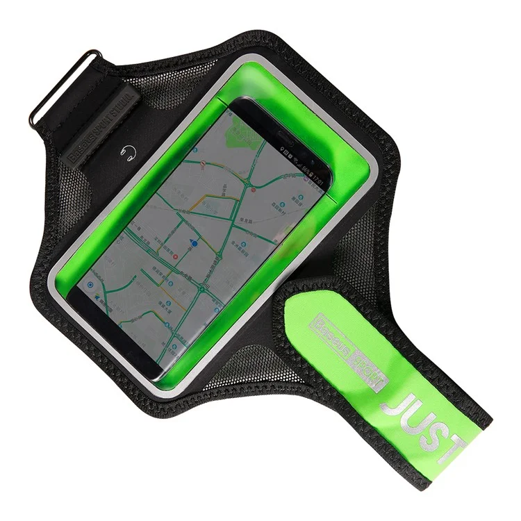 BASEUS Mesh Breathable Card Holder Sports Armbands, Size: 152 x 83mm - Green