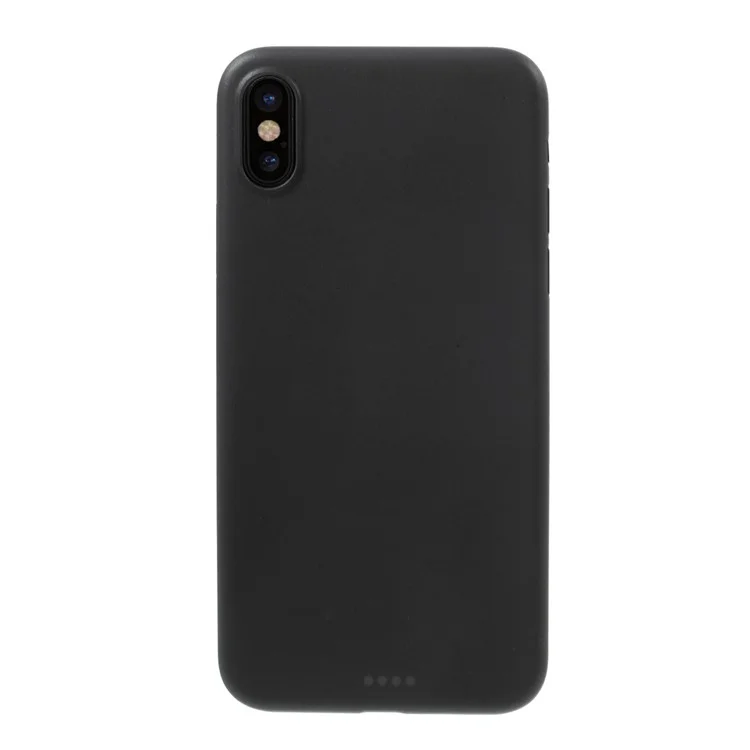 For iPhone X 5.8 inch Ultrathin Matte PC Hard Case Cover - Black