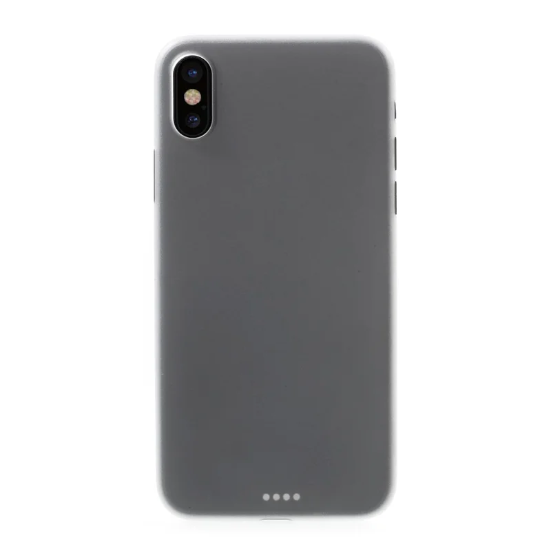 For iPhone X 5.8 inch Ultrathin Matte PC Hard Back Cover - White
