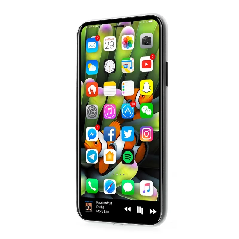 For iPhone X 5.8 inch Ultrathin Matte PC Hard Back Cover - White