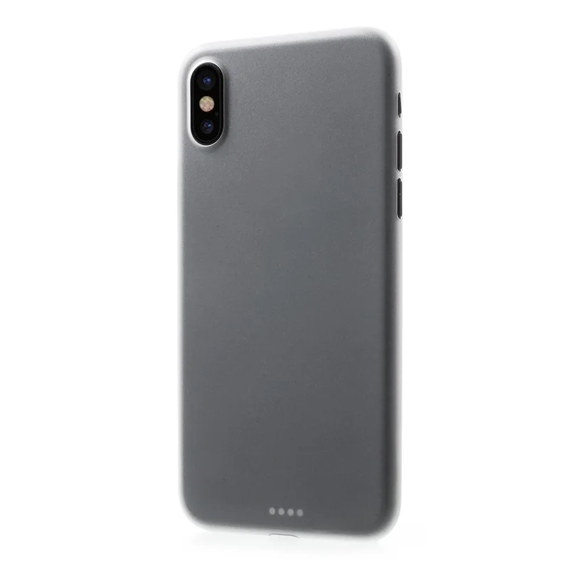 For iPhone X 5.8 inch Ultrathin Matte PC Hard Back Cover - White
