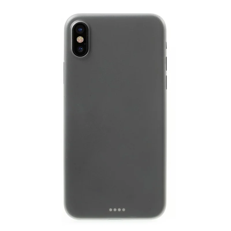 For iPhone X 5.8 inch Ultrathin Matte PC Cell Phone Cover - Grey