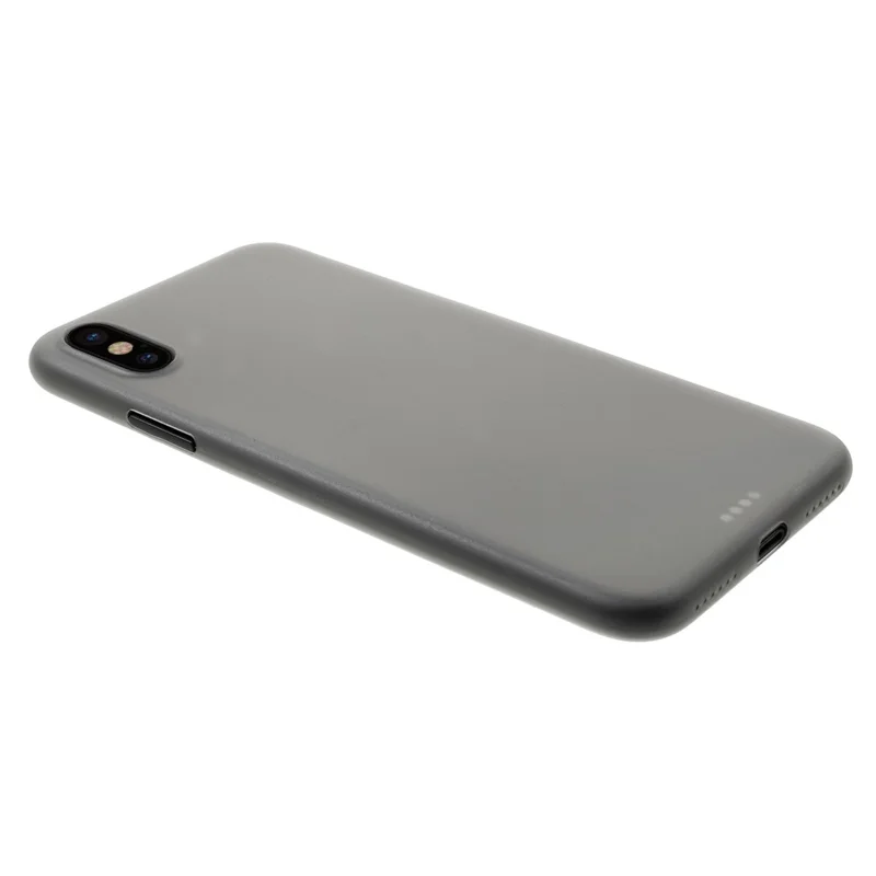 For iPhone X 5.8 inch Ultrathin Matte PC Cell Phone Cover - Grey