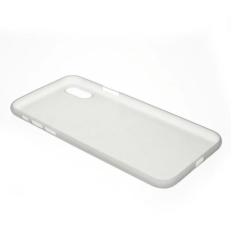 For iPhone X 5.8 inch Ultrathin Matte PC Cell Phone Cover - Grey