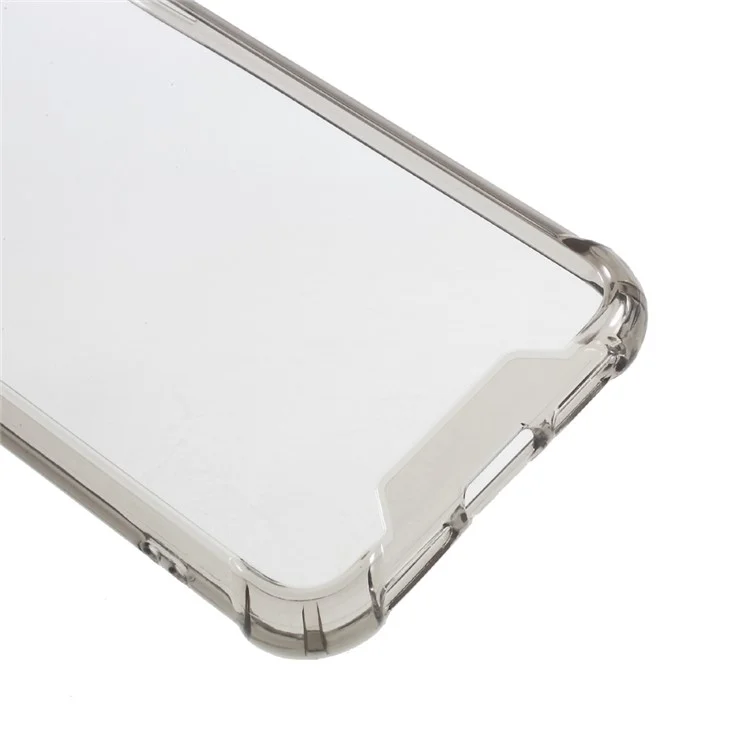 Clear Acrylic Back + Soft TPU Edge Hybrid Phone Case for iPhone X 5.8 inch - Black