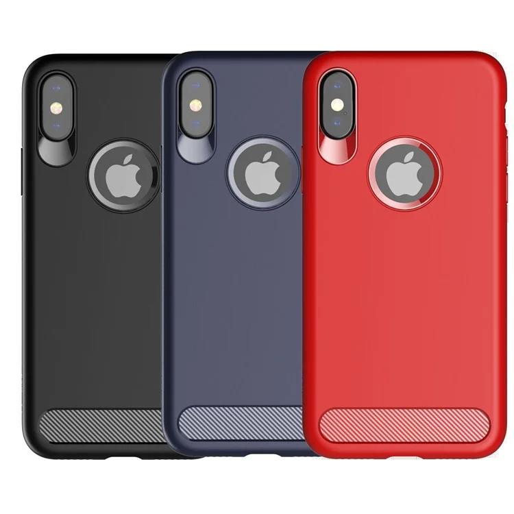 USAMS Muze Series Anti-fingerprint Soft Matte TPU Back Case for iPhone X/10 5.8 inch - Black