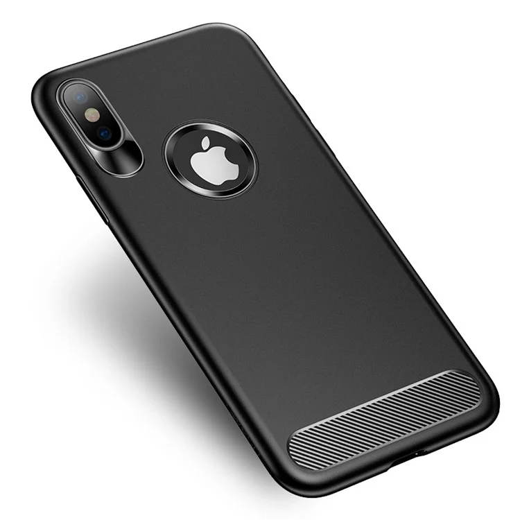 USAMS Muze Series Anti-fingerprint Soft Matte TPU Back Case for iPhone X/10 5.8 inch - Black