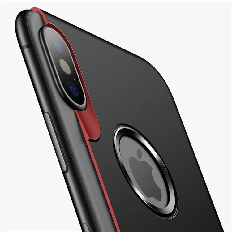 USAMS Muze Series Anti-fingerprint Soft Matte TPU Back Case for iPhone X/10 5.8 inch - Black