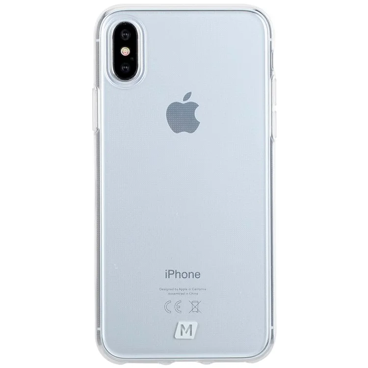 MOMAX Yolk Case for iPhone X 5.8 inch Crystal Clear PC Hard Cover - Transparent