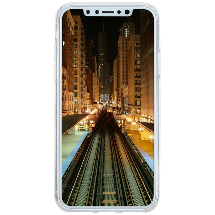MOMAX Yolk Case for iPhone X 5.8 inch Crystal Clear PC Hard Cover - Transparent
