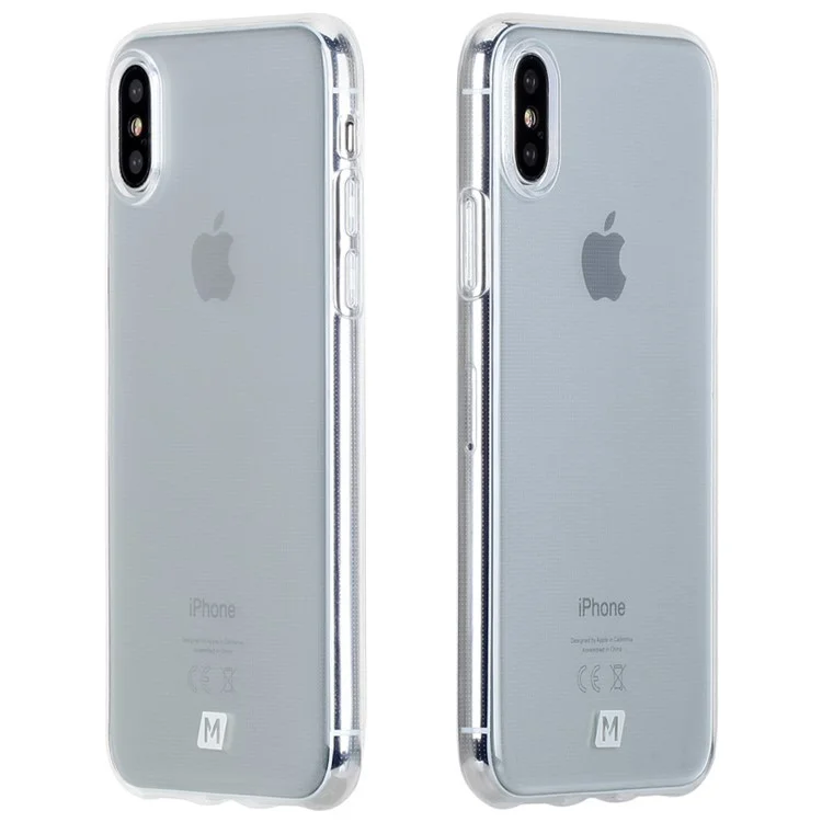 MOMAX Yolk Case for iPhone X 5.8 inch Crystal Clear PC Hard Cover - Transparent