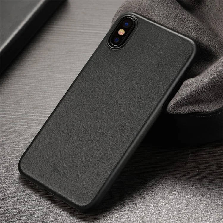 BENKS Magic Lollipop 0.4mm Matte PP Back Cover for iPhone X 5.8 inch - Full Black