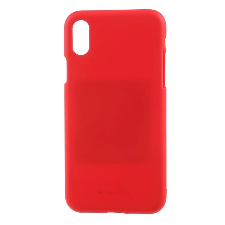 MERCURY GOOSPERY Matte Surface TPU Phone Shell for iPhone X/Ten 5.8 inch - Red