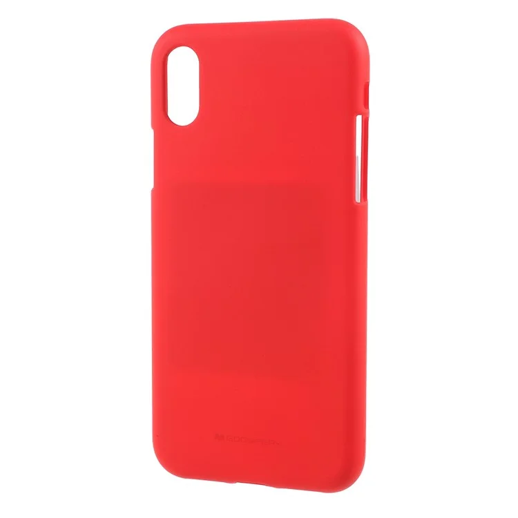 MERCURY GOOSPERY Matte Surface TPU Phone Shell for iPhone X/Ten 5.8 inch - Red