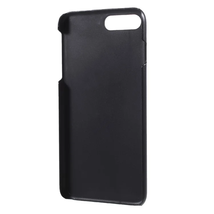 For iPhone 8 Plus / 7 Plus Silicone Bubble Wrap Pop Case PC Mobile Cover - Black