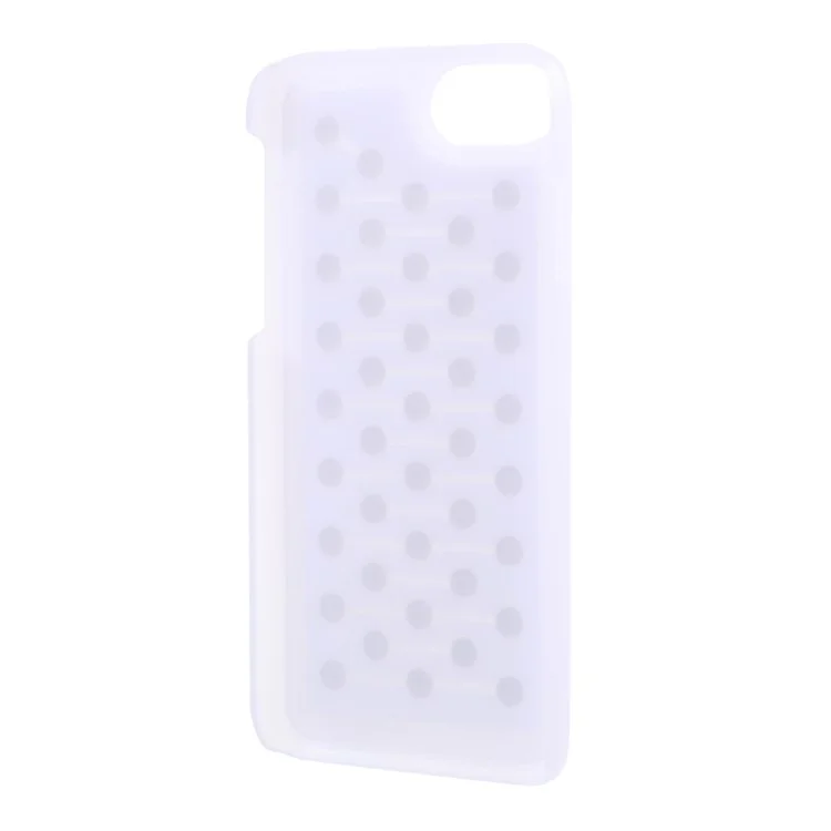 Silicone Bubble Wrap Pop Case PC Hard Shell for iPhone 8 / 7 4.7 inch - White
