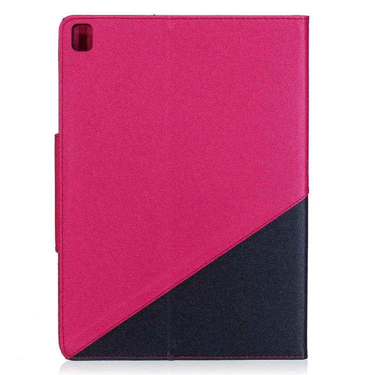 Bi-color Auto Wake & Sleep Wallet Leather Stand Tablet Case for iPad Pro 9.7 inch (2016) - Rose / Black