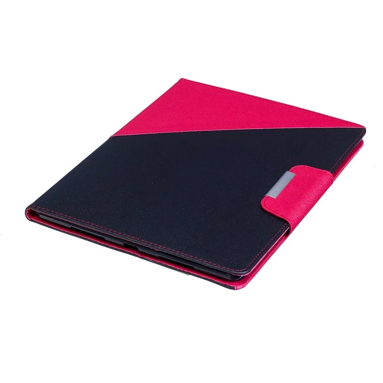 Bi-color Auto Wake & Sleep Wallet Leather Stand Tablet Case for iPad Pro 9.7 inch (2016) - Rose / Black