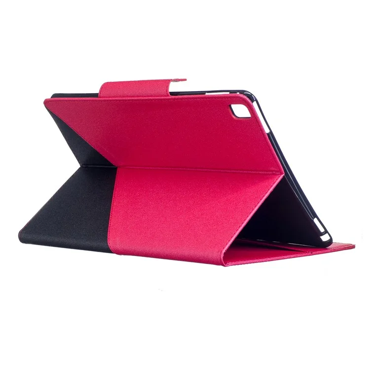Bi-color Auto Wake & Sleep Wallet Leather Stand Tablet Case for iPad Pro 9.7 inch (2016) - Rose / Black