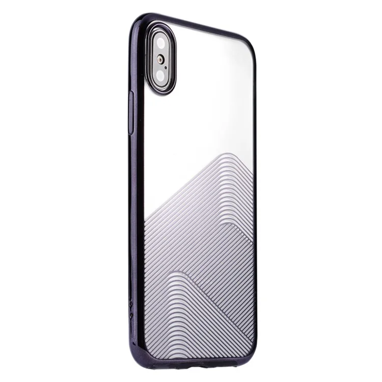 SULADA Electroplating Soft TPU Phone Case for iPhone X/10 5.8 inch - Black