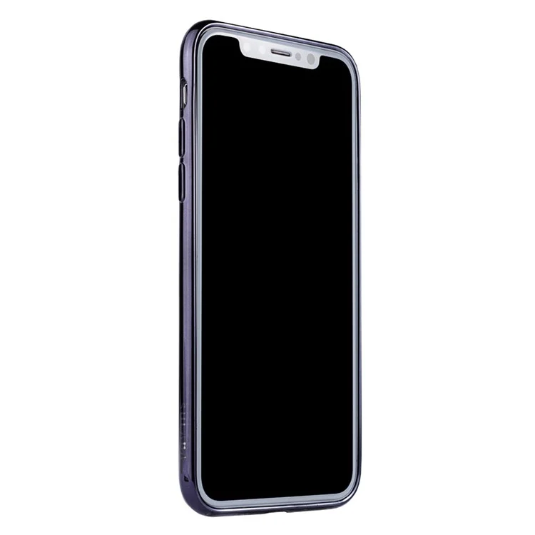 SULADA Electroplating Soft TPU Phone Case for iPhone X/10 5.8 inch - Black
