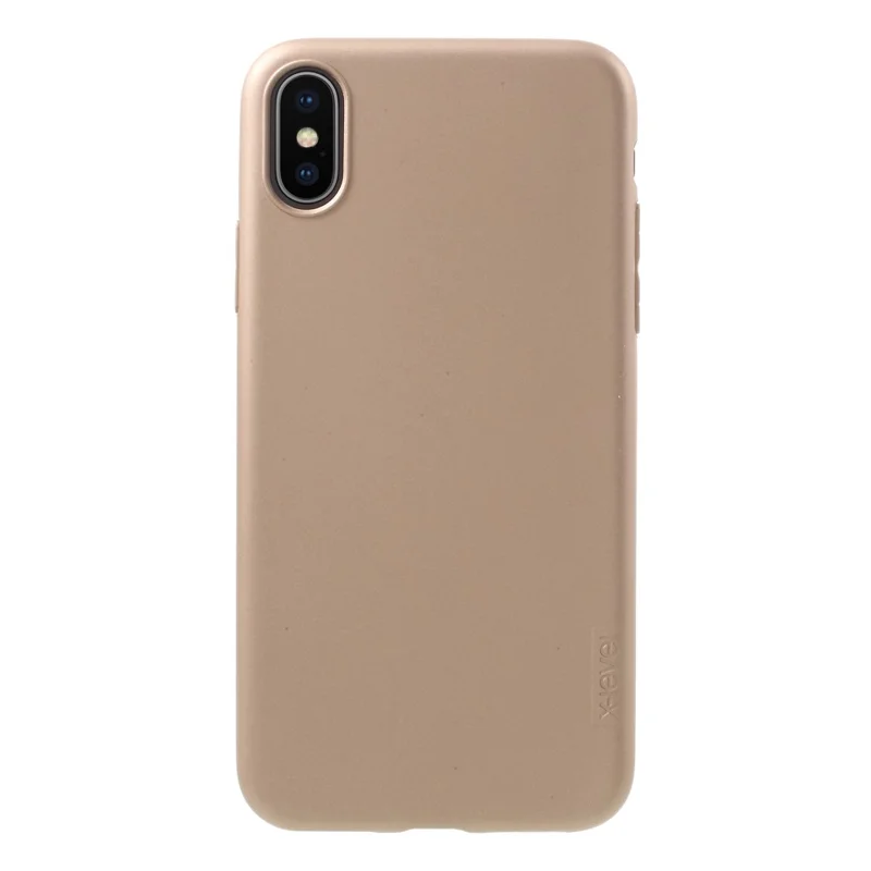 X-LEVEL Guardian Series Matte TPU Phone Cover for iPhone XS / X 5.8 inch - Gold
