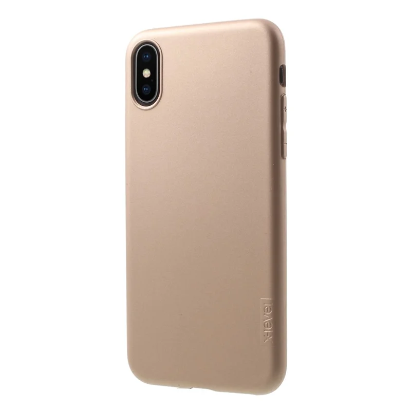 X-LEVEL Guardian Series Matte TPU Phone Cover for iPhone XS / X 5.8 inch - Gold