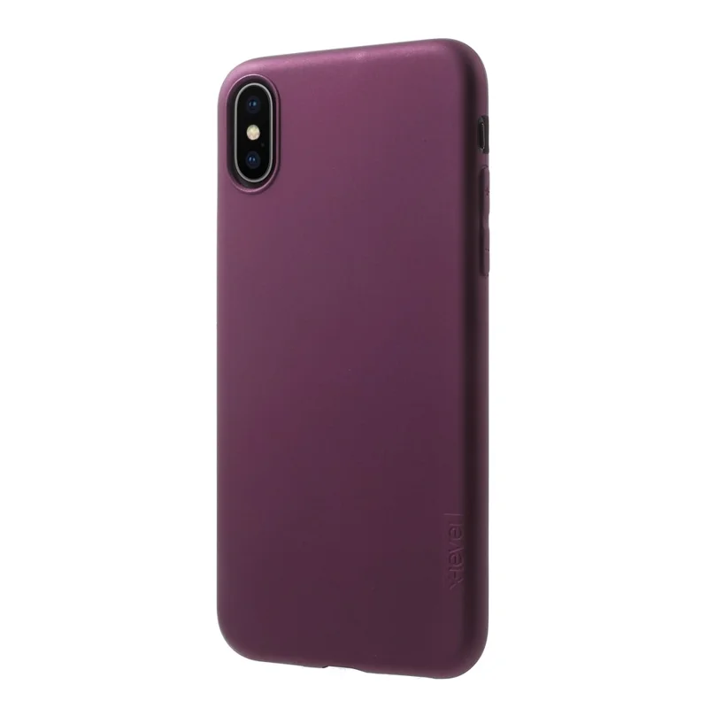 X-LEVEL Guardian Series Frosted TPU Mobile Phone Shell pour iPhone XS / X 5.8 inch - Vin Rouge