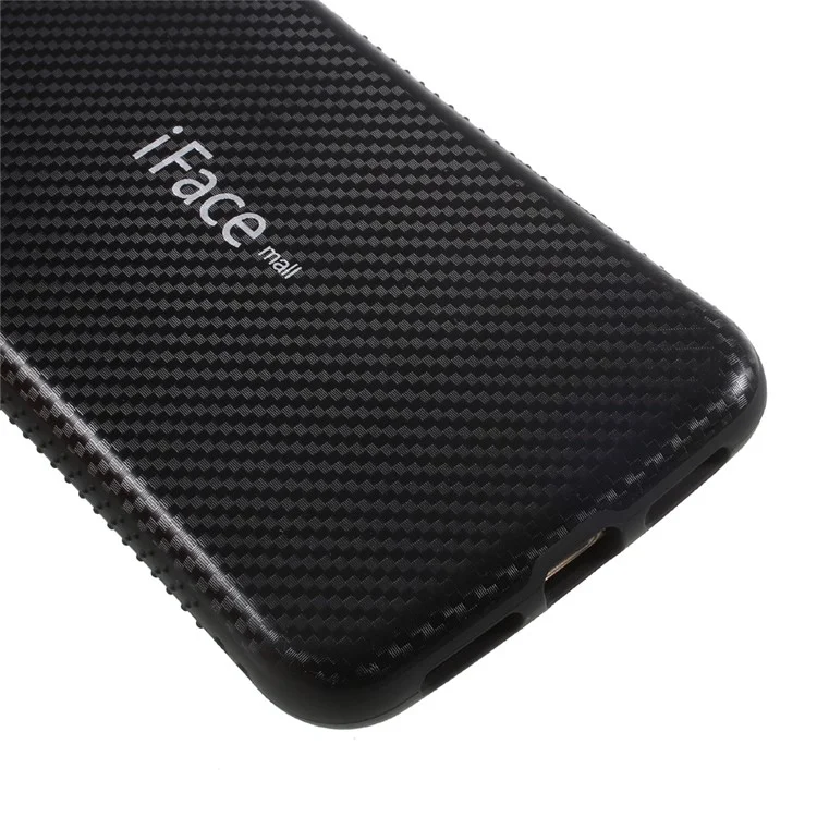 IFACE MALL Woven Pattern PC + TPU Hybrid Case for iPhone X 5.8 inch - Black