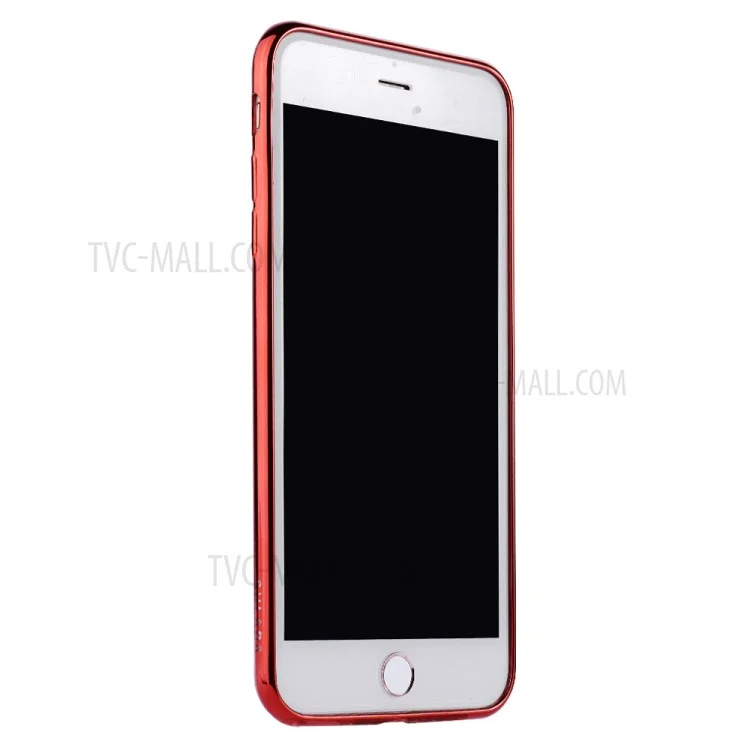 SULADA Electroplating Soft TPU Phone Casing for iPhone 8 Plus / 7 Plus 5.5 inch - Red