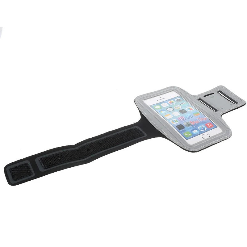 5.5-inch Gym Running Jogging Sports Armband Shell for iPhone XS Max /8 Plus / 7 Plus / 6s Plus / 6 Plus 5.5 inch - Silver Color