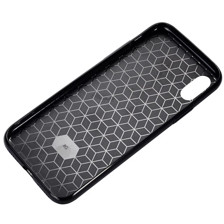 SULADA Brushed Super Thin Soft TPU Cell Phone Case for iPhone X/10 5.8 inch - Black