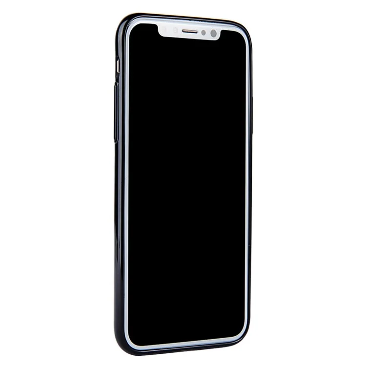 SULADA Brushed Super Thin Soft TPU Cell Phone Case for iPhone X/10 5.8 inch - Black