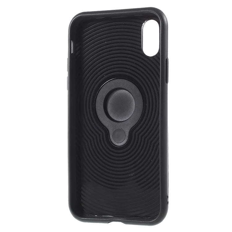 Detachable PC + TPU Hybrid Kickstand Case for iPhone X - Black