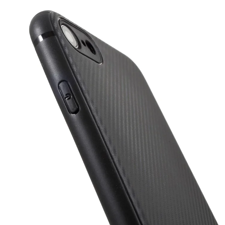 IPAKY Carbon Fiber Texture TPU Case for iPhone 8/7 4.7 inch - Black