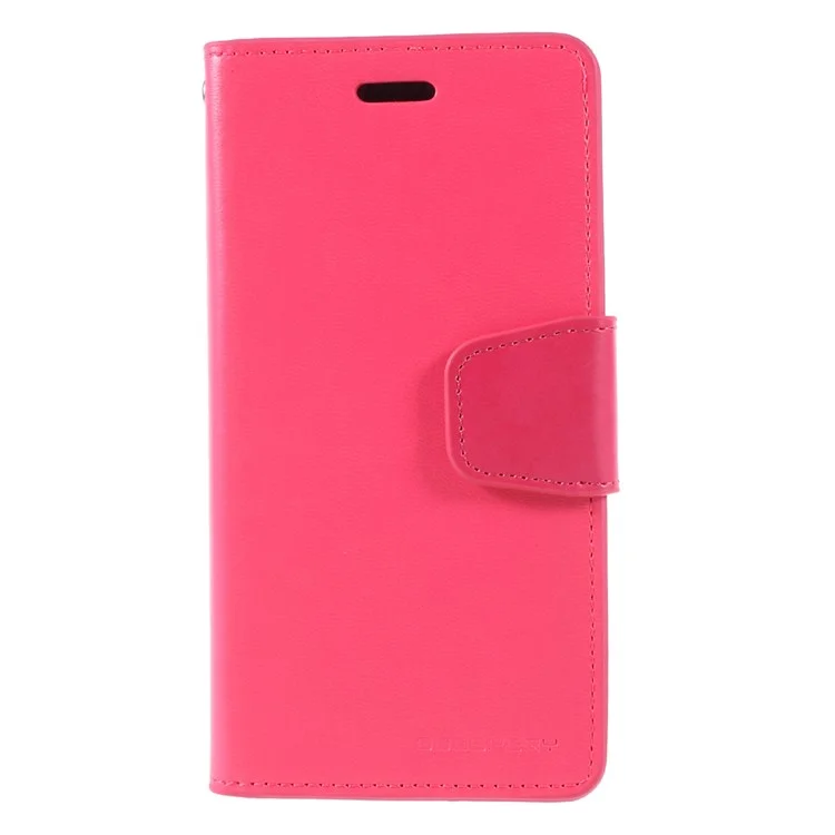 MERCURY GOOSPERY Sonata Diary Leather Wallet Case for iPhone X/10 5.8 inch - Rose
