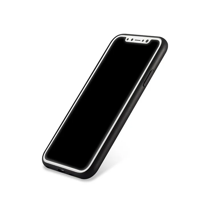 XOOMZ Rivet Decorated PU Leather Back Casing for iPhone X - Black