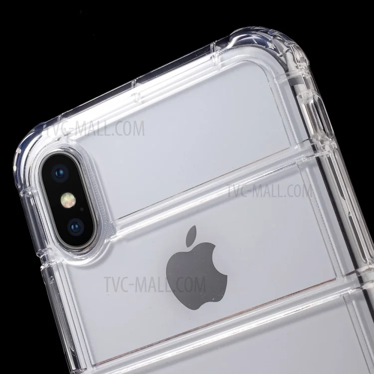 WUW Crystal Clear TPU Drop-proof Protective Case for iPhone X/10 5.8 inch - Transparent