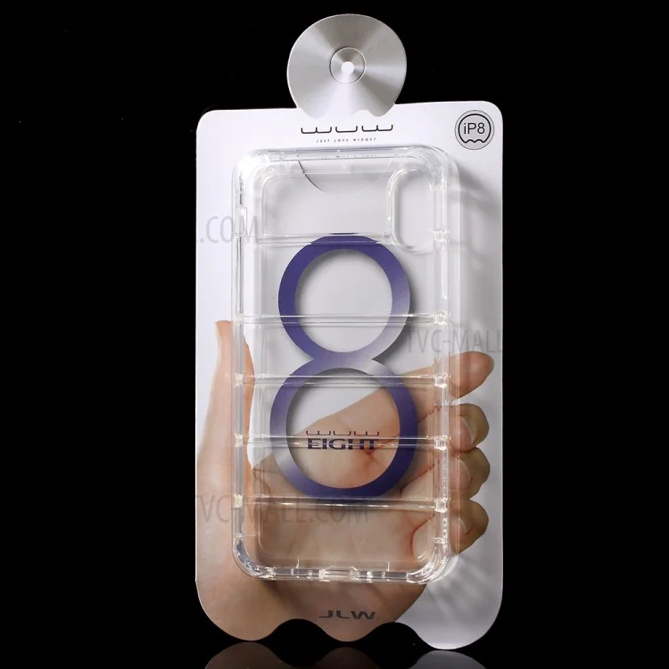 WUW Crystal Clear TPU Drop-proof Protective Case for iPhone X/10 5.8 inch - Transparent