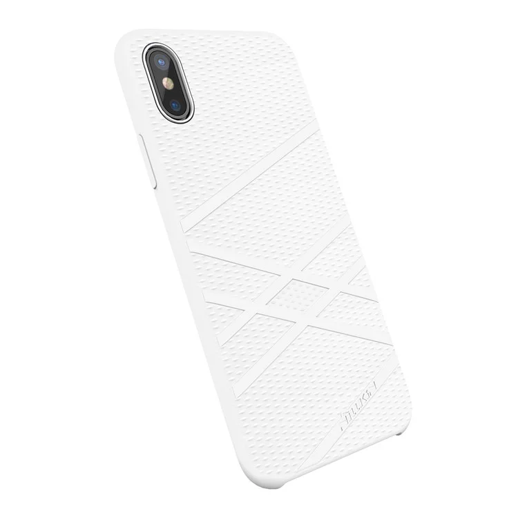 NILLKIN Flex Series Liquid Silicone PC Hybrid Cover for iPhone X (Ten) - White