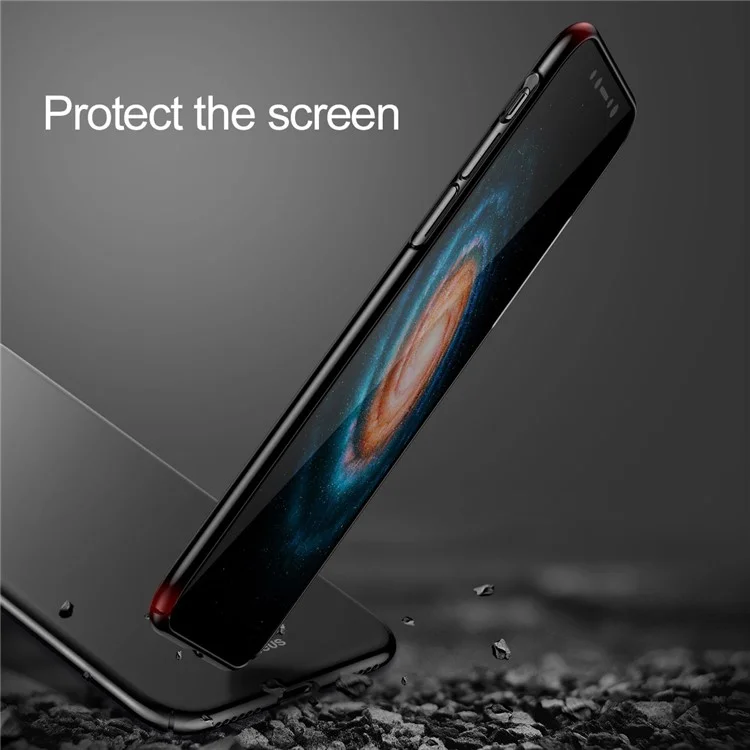 BASEUS Ultra-thin Matte Finish Hard Plastic Case for iPhone X - Black