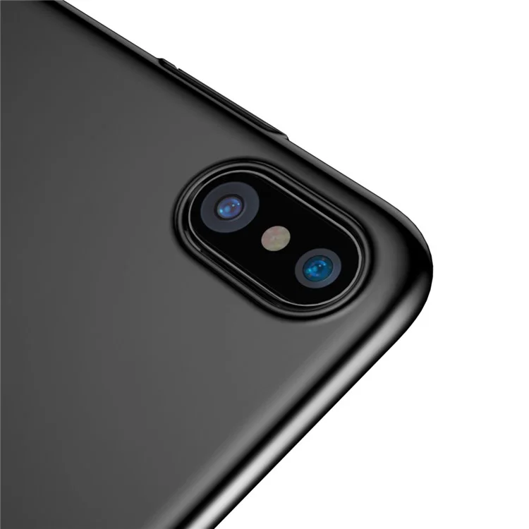 BASEUS Ultra-thin Matte Finish Hard Plastic Case for iPhone X - Black