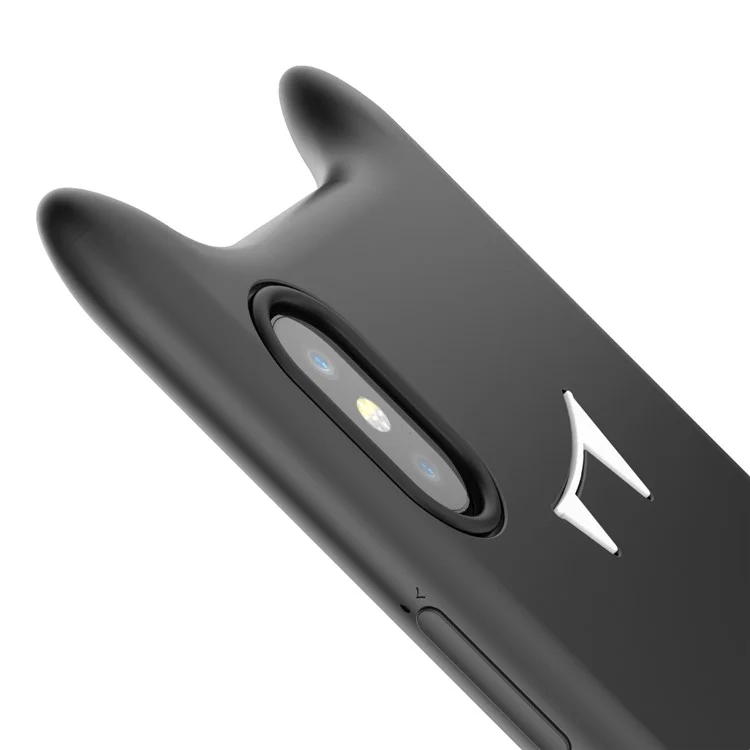 BASEUS Devil Face Soft Silicone Case Cover for iPhone X / Ten 5.8 inch - Black
