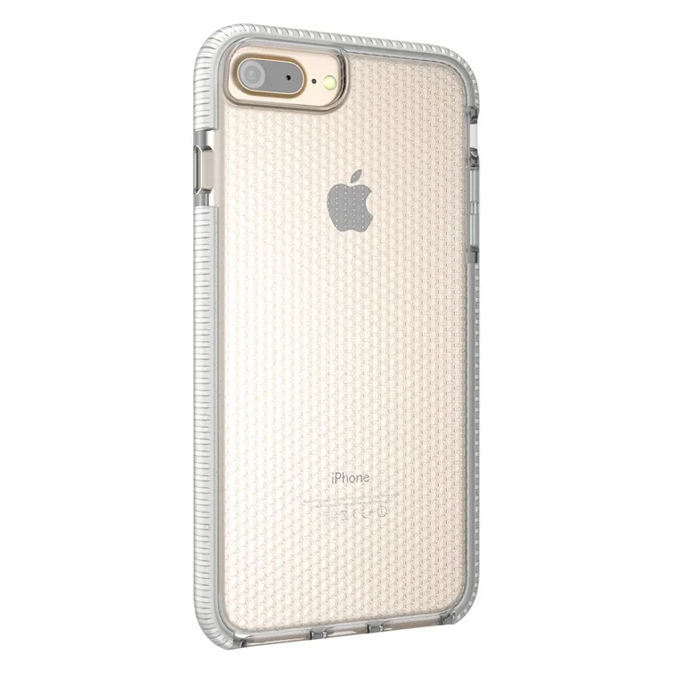 Basketball Texture TPU Flexible Case for iPhone 8 Plus / 7 Plus / 6s Plus / 6 Plus 5.5 inch - White