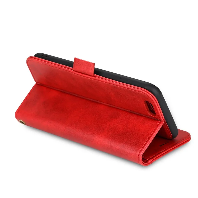 LC.IMEEKE Detachable 2-in-1 PU Leather Wallet Cover + TPU Back Cover with Stand for iPhone 6s Plus/6 Plus 5.5 inch - Red