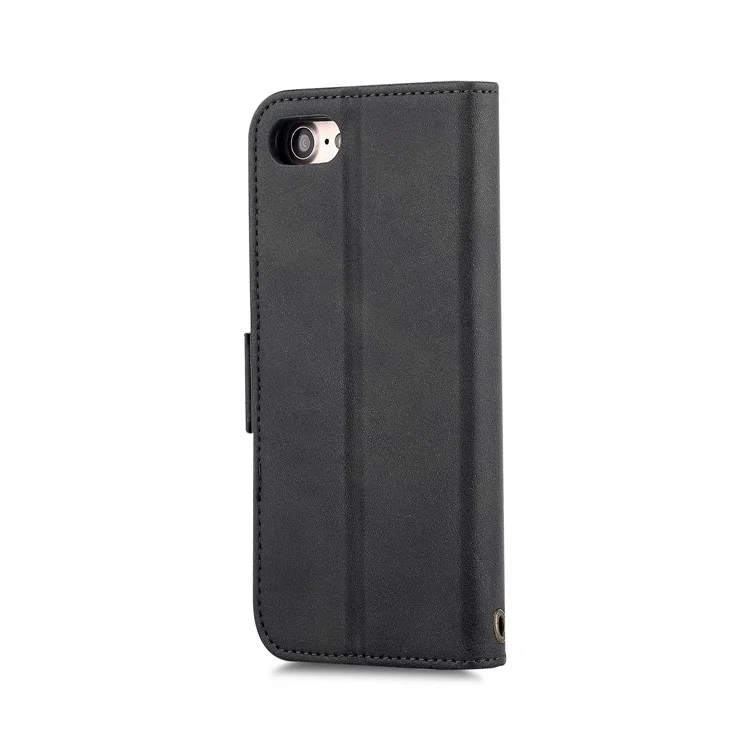 LC.IMEEKE Detachable 2-in-1 PU Leather Wallet Stand Mobile Phone Shell for iPhone 8/7 4.7 inch - Black