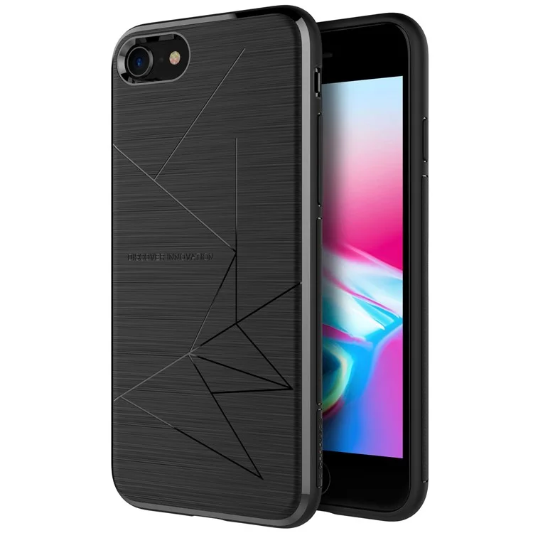 NILLKIN Magic Case for iPhone 8 Soft TPU Qi Wireless Charging Receiver TPU Back Case - Black