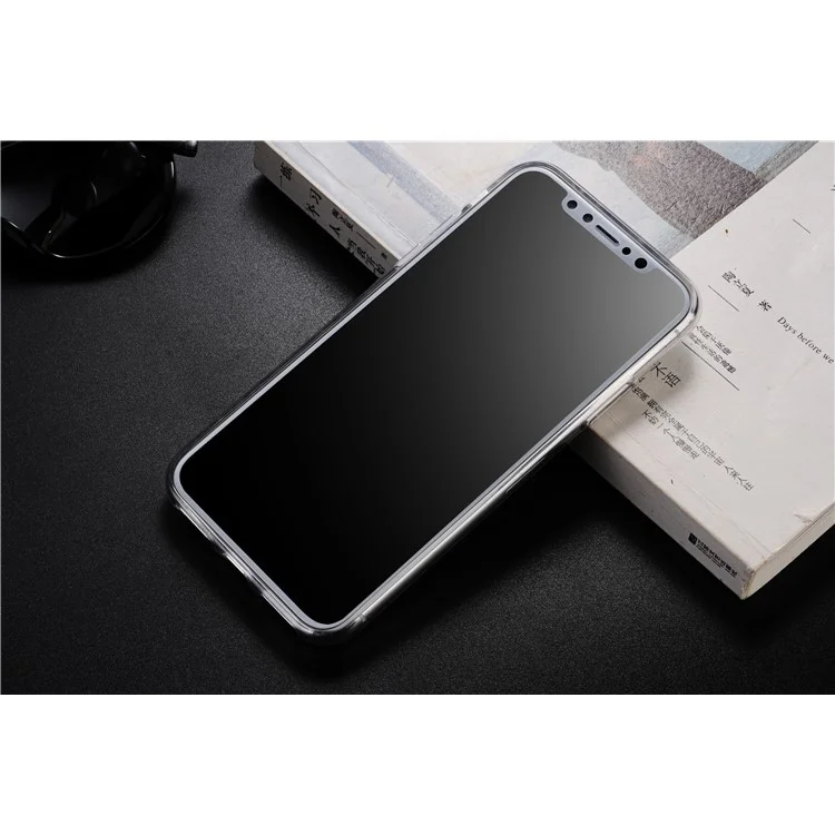 SULADA 3D Diamond Pattern Glittery TPU Case for iPhone X - White
