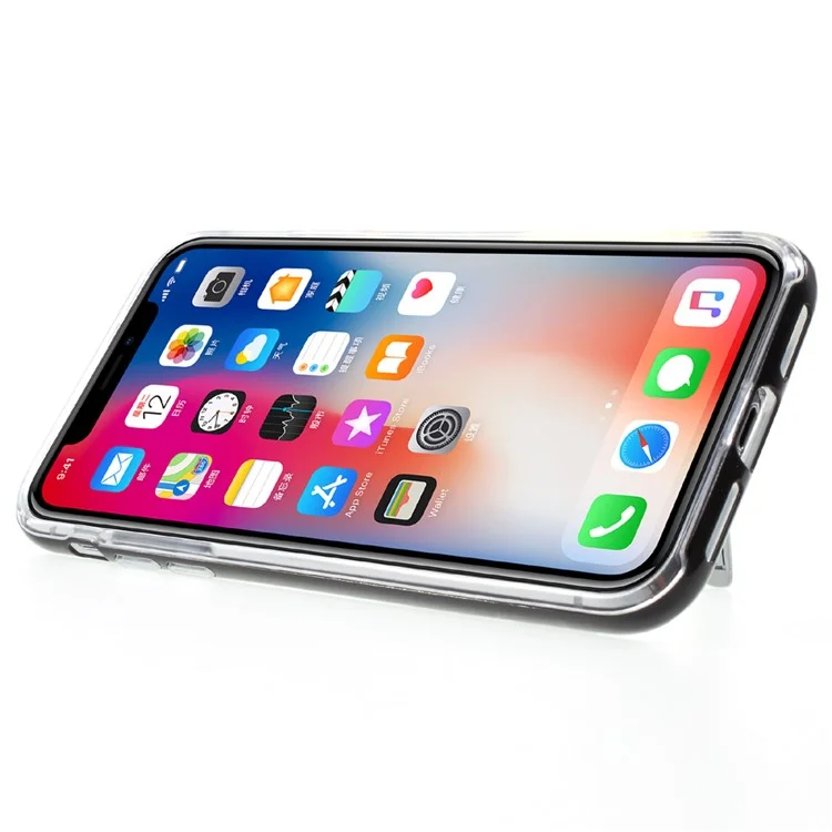 MERCURY GOOSPERY PC TPU Hybrid Kickstand Case for iPhone X - Black