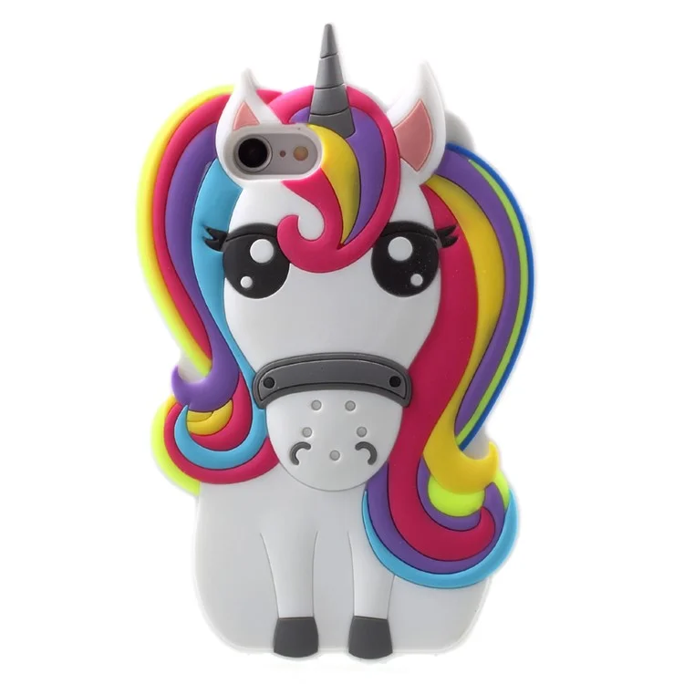 Lovely 3D Unicorn Silicone Mobile Shell for iPhone 8/7 4.7 inch